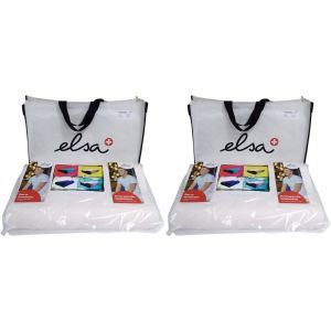 Elsa Coussin pour la nuque 50 x 11 cm Taie en coton blanc