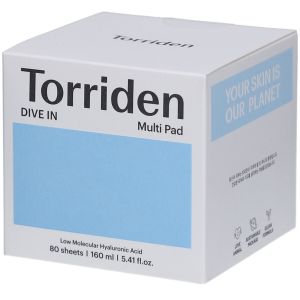 Torriden Dive IN - Disques tonifiants et apaisants &agrave; l'acide hyaluronique x80