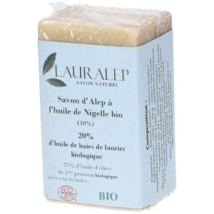 Lauralep Savon d'Alep &agrave; l'Huile de Nigelle Bio