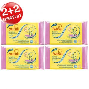 Zwitsal Bébé Lingettes Humides Sensitive 2+2 Gratuit