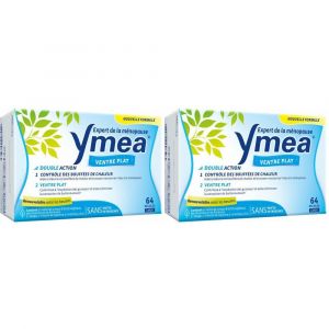Ymea Ménopause Bouffées de Chaleur et Ventre Plat 64 Gélules