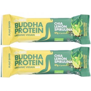 Iswari Buddha Protein - Barre prot&eacute;in&eacute;e Chia, Citron et Spiruline bio