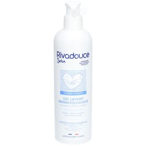 Rivadouche Gel lavant dermatologique corps et cheveux - Flacon 500ml + pompe mont&eacute;e