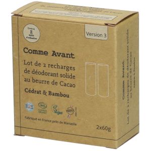 Comme Avant Recharges d&eacute;odorant solide - C&eacute;drat & Bambou