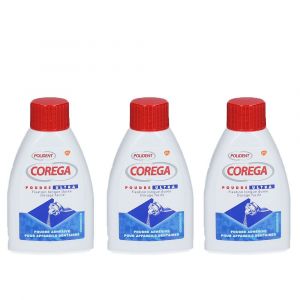 Corega Ultra, Poudre Adhésive Pour Appareil Dentaire, Fl 40 G X3