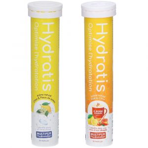 Hydratis Pastilles Hydratation Electrolytes Citron/Fleurs de Sureau + Miel Citron