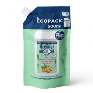 Le Petit Marseillais Recharge Cr&egrave;me de Douche Extra Douce Lait d&rsquo;Amande Douce BIO