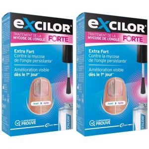 Excilor - Solution Forte - Traitement mycose de l'ongle - Traitement tardif ou mycose de l'ongle avancée - 30 ml