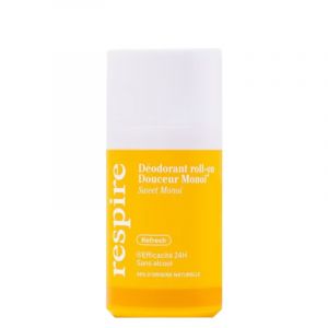 Respire déodorant roll-on monoï bio – 50 ml – fraîcheur naturelle 48h