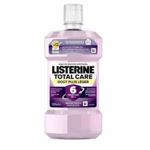 Listerine bain de bouche total care goût plus léger 500 ml
