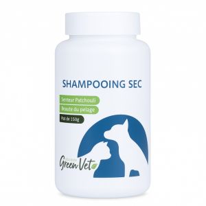 Greenvet shampooing sec pour chiens et chats – 150g