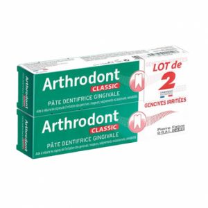 Arthrodont classic pâte dentifrice gingivale 2x75ml