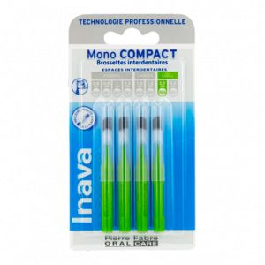 Inava mono compact vert iso6 - 4 brossettes interdentaires