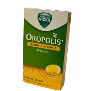 Oropolis propolis miel citron vicks 20 pastilles sans sucres