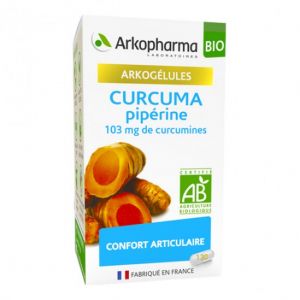 Arkopharma arkog&eacute;lules bio curcuma pip&eacute;rine 130 g&eacute;lules