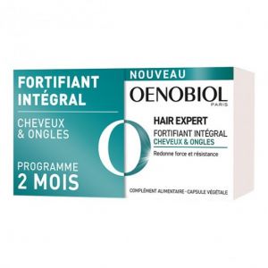 Oenobiol hair expert fortifiant intégral lot de 2x60 capsules