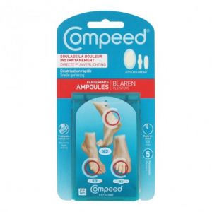 Compeed pansement ampoule assortiment 5 pansements