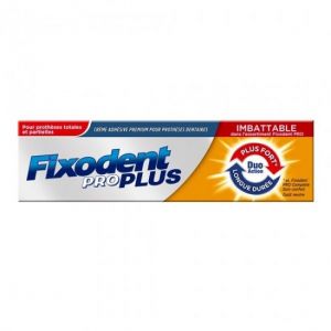 Fixodent pro plus crème adhésive premium pour prothèses dentaires 60g