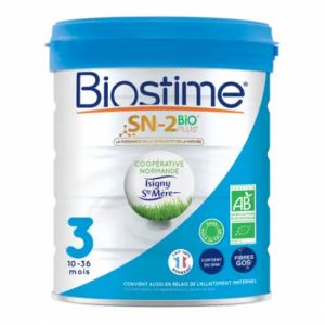 Biostime sn-2 plus bio lait de croissance 3ème âge 800g