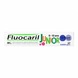 Fluocaril junior dentifrice bubble gum 6 -12 ans