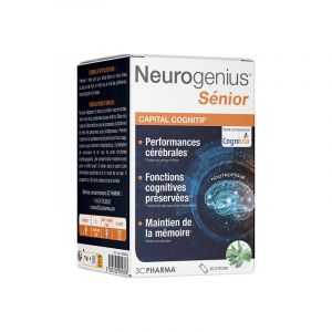 3c pharma neurogenius sénior capital cognitif 20 sticks