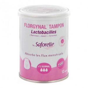Saforelle florgynal lactobacilles 12 tampons normal sans applicateur