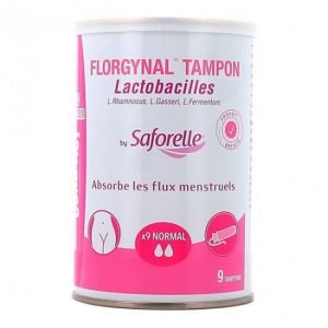 Saforelle florgynal tampon lactobacilles 9 compact normal