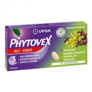 Upsa phytovex nez gorge 3 actions 20 comprimés