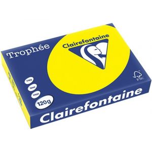 Clairefontaine Jaune soleil A4 Papier couleur 120 g/m² (250 feuilles)