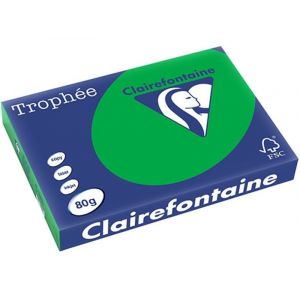 Clairefontaine Vert Billard A3 Papier couleur 80 g/m² (500 feuilles)