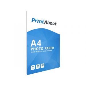 PrintAbout Premium Glossy A4 130 g/m² (50 feuilles)
