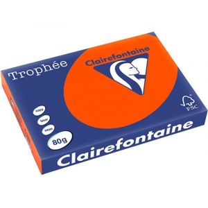Clairefontaine Rouge cardinal A3 Papier couleur 80 g/m&sup2; (500 feuilles)