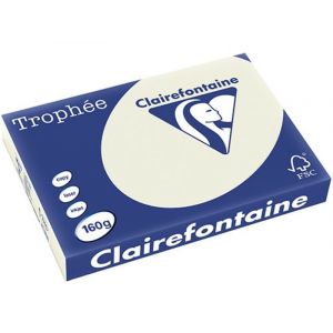 Clairefontaine Gris perle A3 Papier couleur 160 g/m² (250 feuilles)