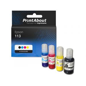 Cartouche compatible Epson 113 (CT06B14/24/34/440) - 4 couleurs - Multipack