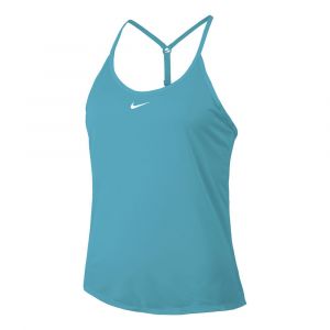 Nike Dri-Fit One Elstka STD Débardeur Tank Top Femmes - Bleu Petrol, Taille XL