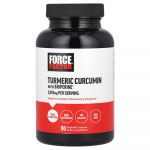 Force Factor, Curcumine de curcuma &agrave; la BioPerine&reg;, 90 capsules v&eacute;g&eacute;tales