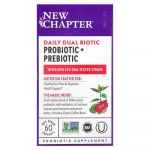New Chapter, Daily Dual Biotic, Probiotiques + Pr&eacute;biotiques, 60 capsules vegan