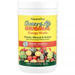 NaturesPlus, Source of Life&reg;, Shake &eacute;nerg&eacute;tique original, Granola cr&eacute;meux, 507 g