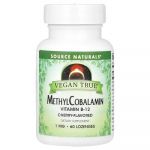Source Naturals, Vegan True, MethylCobalamine, Cerise, 1 mg, 60 pastilles
