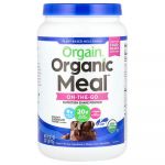 Orgain, Organic Meal&trade;, Poudre de shake &agrave; base de plantes pour la nutrition, Fudge cr&eacute;meux au chocolat, 912 g