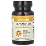 NatureWise, Vitamine&nbsp;D3, 125&nbsp;&micro;g (5000&nbsp;UI), 30&nbsp;capsules &agrave; enveloppe molle