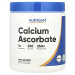 Nutricost, Ascorbate de calcium, Sans arôme, 250 g