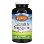 Carlson, Gels de calcium, de magn&eacute;sium et de vitamine D3, 250 capsules &agrave; enveloppe molle