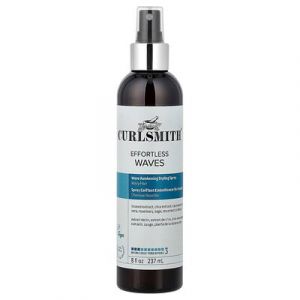 Curlsmith, Vagues sans effort, Spray coiffant avec r&eacute;veil, Tenue invisible, Cheveux ondul&eacute;s, 237 ml
