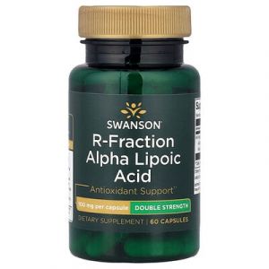 Swanson, Acide alpha-lipoïque R-Fraction, Double efficacité, 100 mg, 60 capsules