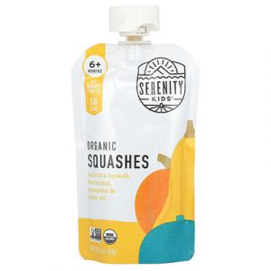 Serenity Kids, Courges biologiques, 6 mois et plus, Courge kabocha, huile de butternut, de courge et d'olive, 99 g