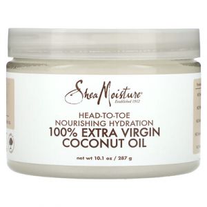 SheaMoisture, Hydratation nourrissante de la t&ecirc;te aux pieds, 100&nbsp;% huile de noix de coco extra vierge, 287&nbsp;g