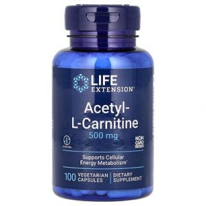Life Extension, Acétyl-L-carnitine, 500 mg, 100 capsules végétariennes