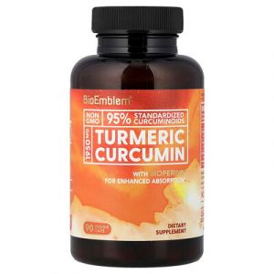 BioEmblem, Curcumine de curcuma, 90 capsules v&eacute;g&eacute;tariennes