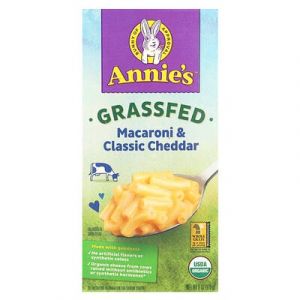 Annie's Homegrown, Macaroni d'animaux nourris à l'herbe et cheddar classique, 170 g